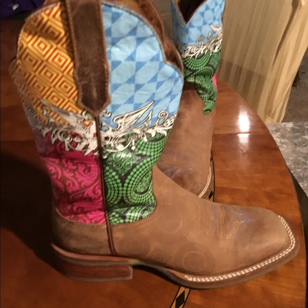 Cinch Edge leather Boots size 7
